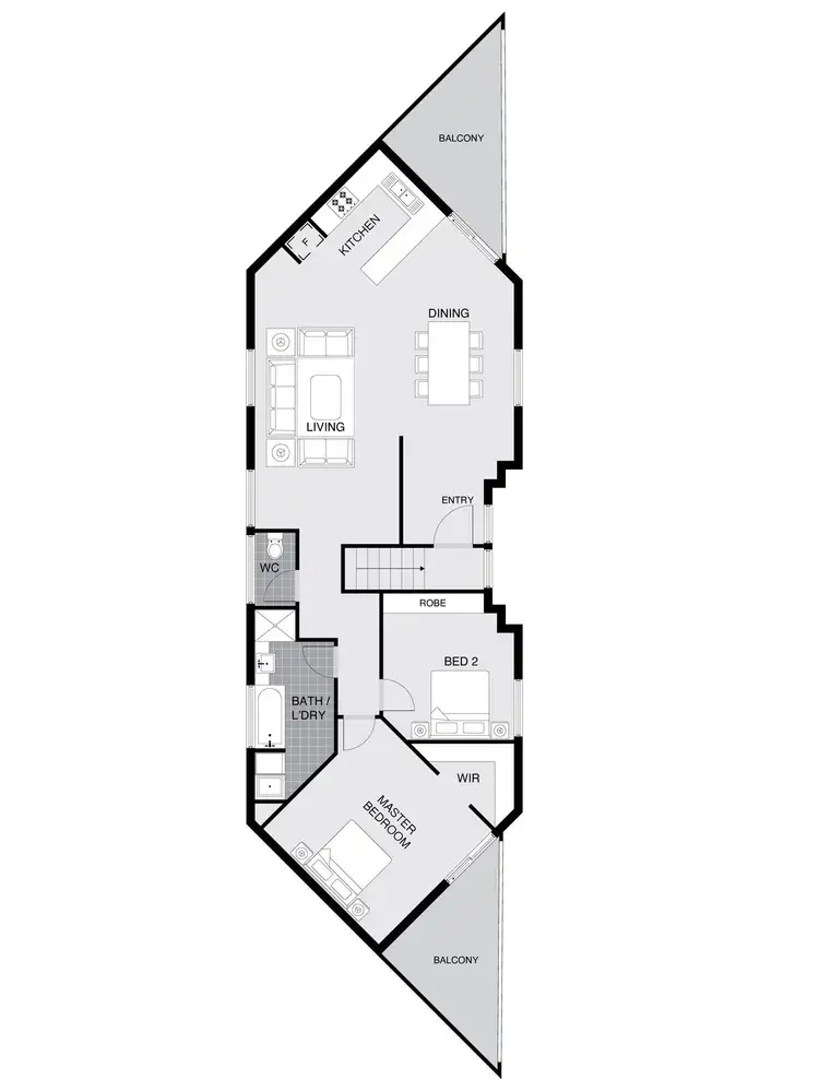 Floorplan of Homely apartment listing, 13/143 Port Jackson Circuit, Phillip ACT 2606