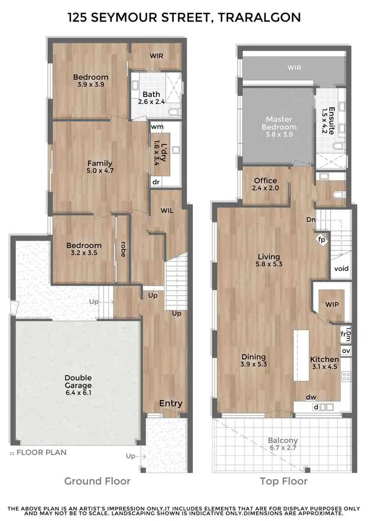 Floorplan of Homely house listing, 125 Seymour Street, Traralgon VIC 3844