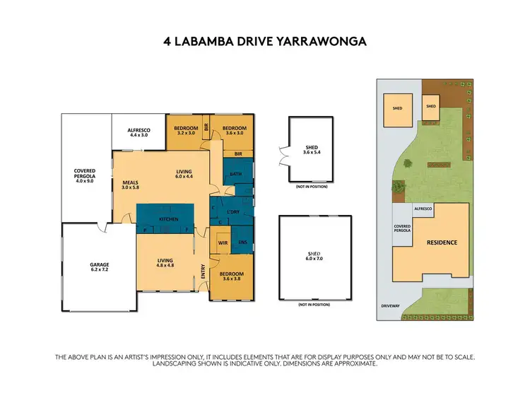 Floorplan of Homely house listing, 4 La Bamba Drive, Yarrawonga VIC 3730