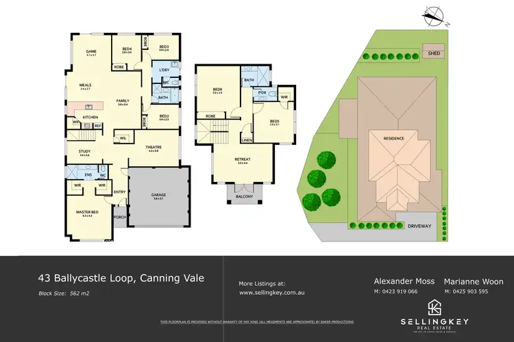 Floorplan of Homely house listing, 43 Ballycastle Loop, Canning Vale WA 6155