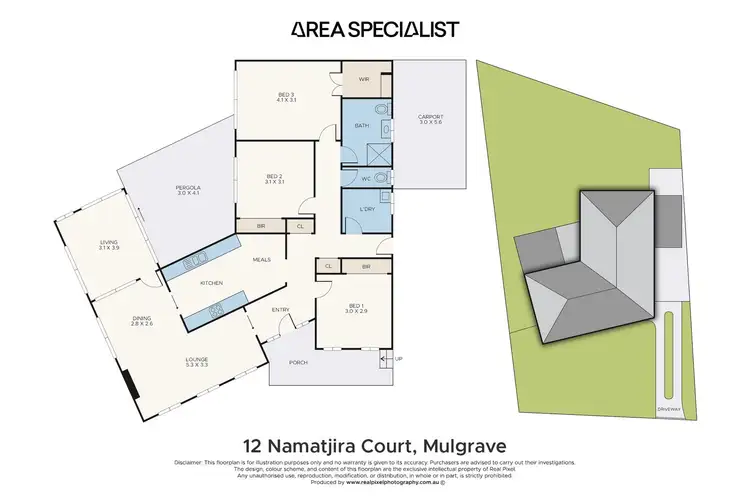 Floorplan of Homely house listing, 12 Namatjira Court, Mulgrave VIC 3170