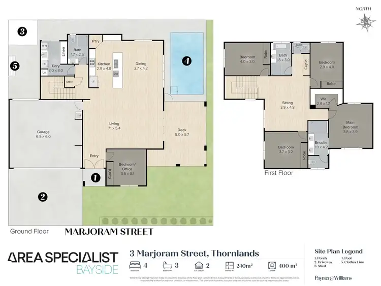 Floorplan of Homely house listing, 3 Marjoram St, Thornlands QLD 4164