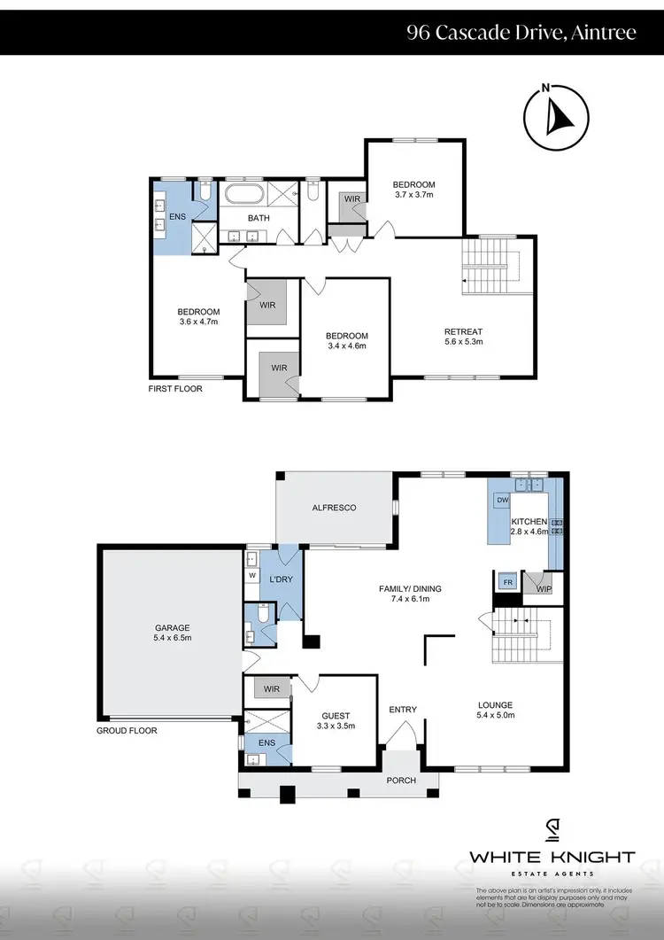 Floorplan of Homely house listing, 96 Cascade Drive, Aintree VIC 3336