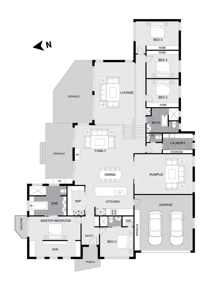Floorplan of Homely house listing, 5 Settlement Drive, Duffy ACT 2611