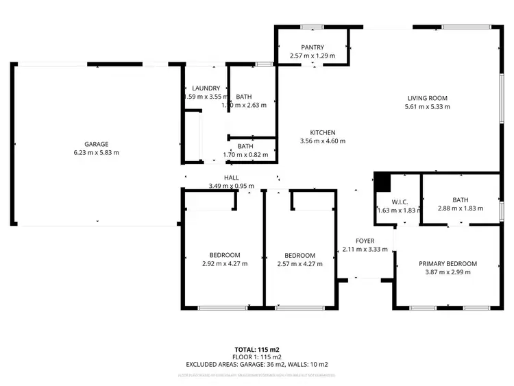 Floorplan of Homely house listing, 4 Luker Street, Horsham VIC 3400