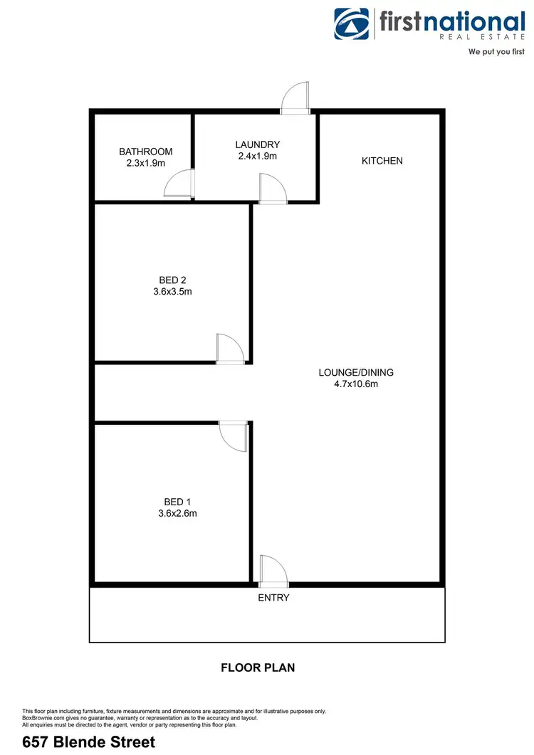 Floorplan of Homely house listing, 657 Blende Street, Broken Hill NSW 2880