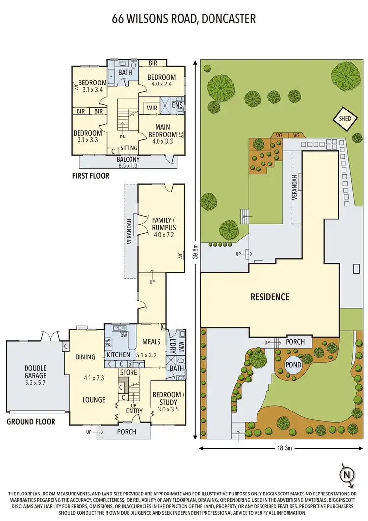 Floorplan of Homely house listing, 66 Wilsons Road, Doncaster VIC 3108