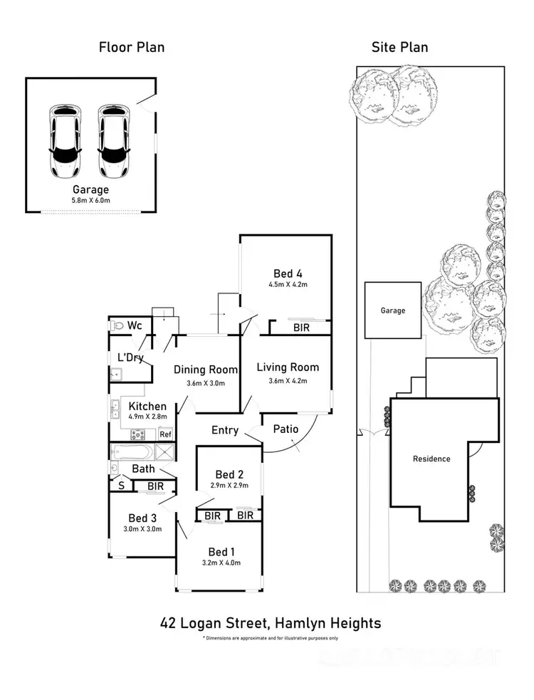 Floorplan of Homely house listing, 42 Logan Street, Hamlyn Heights VIC 3215