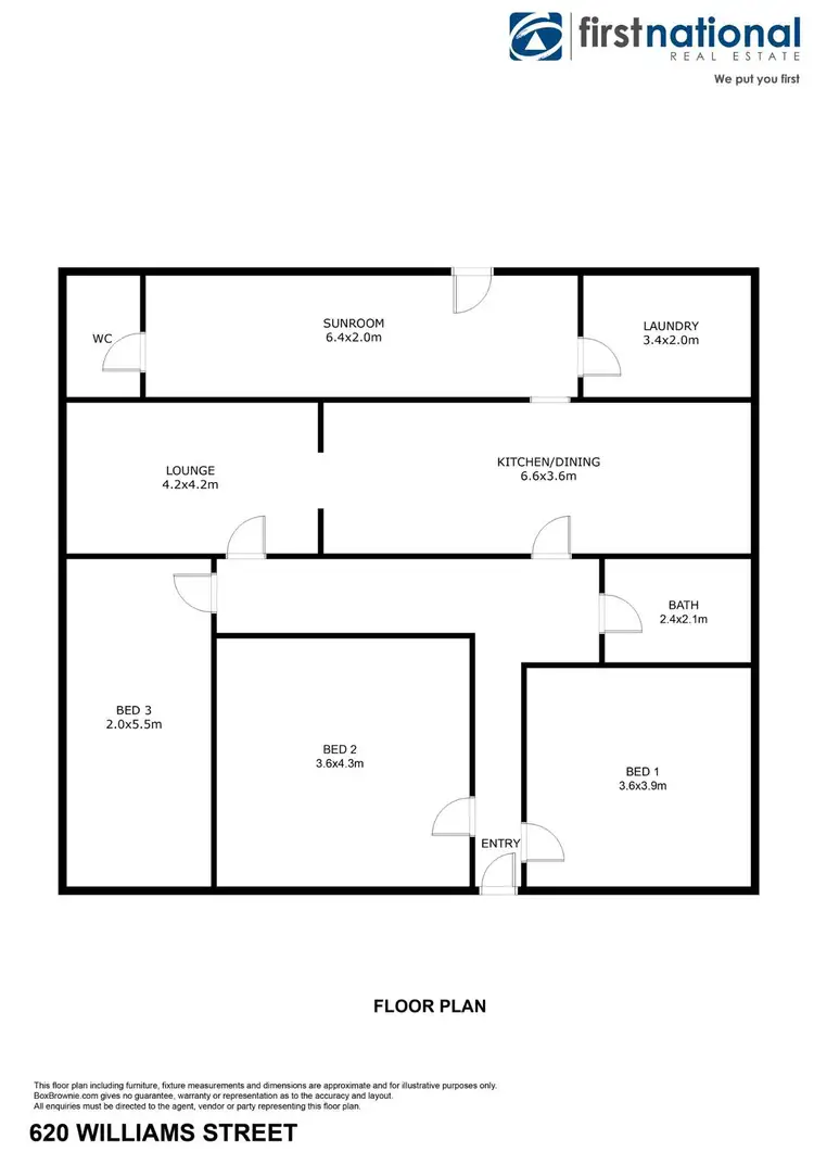 Floorplan of Homely house listing, 620 Williams Street, Broken Hill NSW 2880