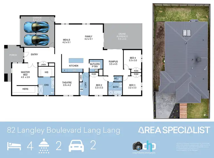 Floorplan of Homely house listing, 82 Langley Boulevard, Lang Lang VIC 3984