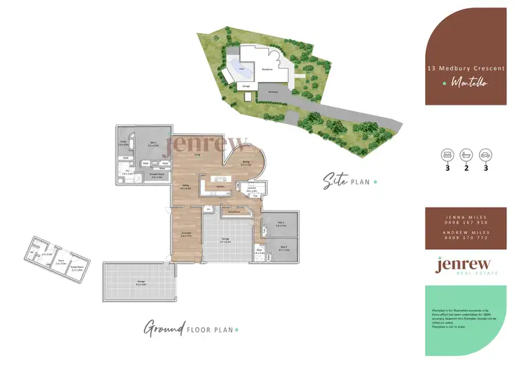 Floorplan of Homely house listing, 13 Medbury Crescent, Montello TAS 7320