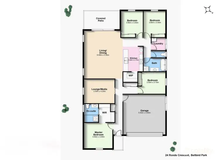 Floorplan of Homely house listing, 24 Ronde Crescent, Bellbird Park QLD 4300