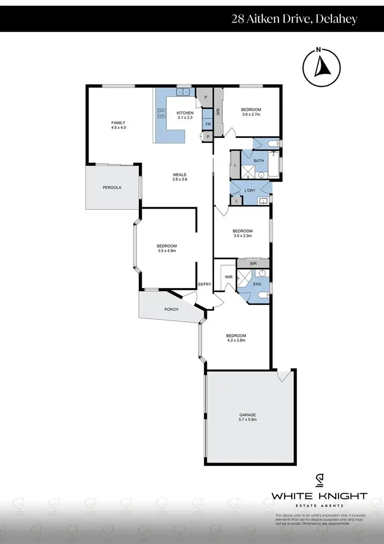 Floorplan of Homely house listing, 28 Aitken Drive, Delahey VIC 3037