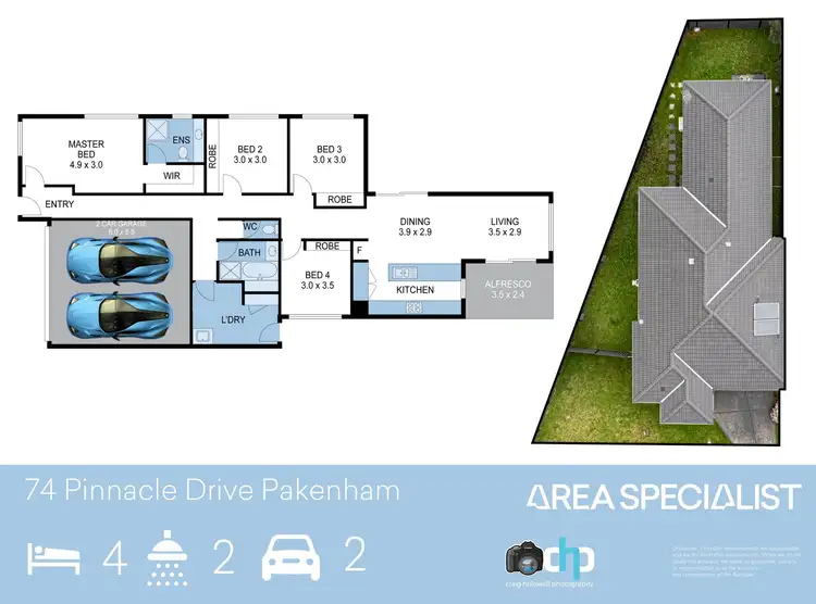 Floorplan of Homely house listing, 74 Pinnacle Drive, Pakenham VIC 3810