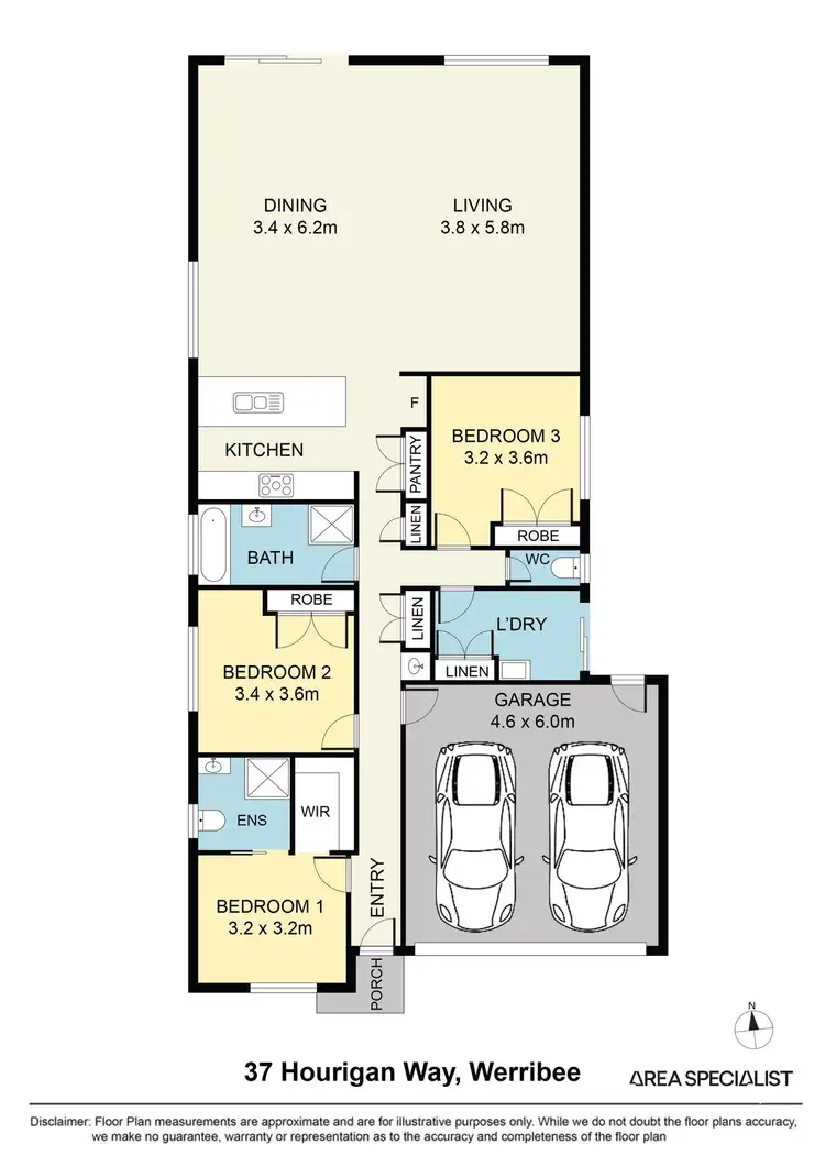 Floorplan of Homely house listing, 37 Hourigan Way, Werribee VIC 3030