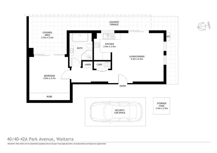 Floorplan of Homely unit listing, 40/40-42A Park Avenue, Waitara NSW 2077
