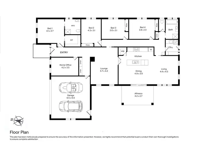Floorplan of Homely house listing, 13 Plummer Street, New Gisborne VIC 3438