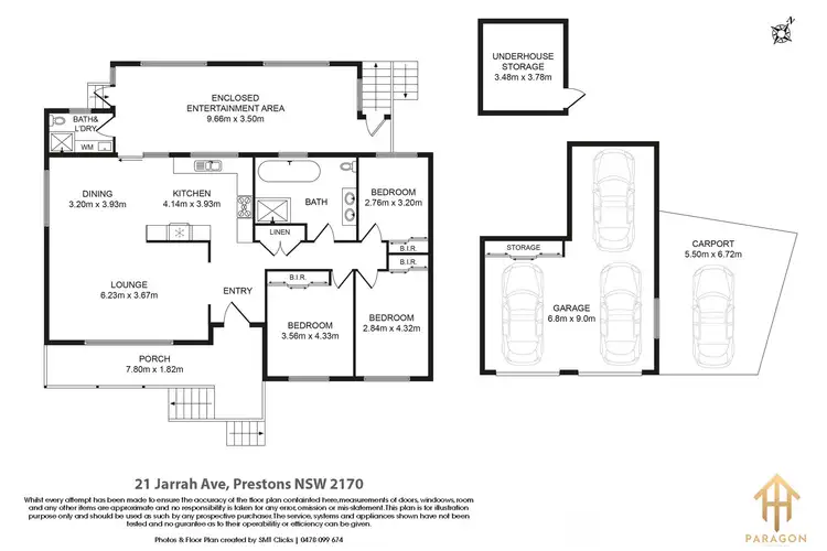 Floorplan of Homely house listing, 21 Jarrah Avenue, Prestons NSW 2170