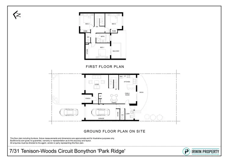 Floorplan of Homely townhouse listing, 7/31 Tenison-Woods Circuit, Bonython ACT 2905