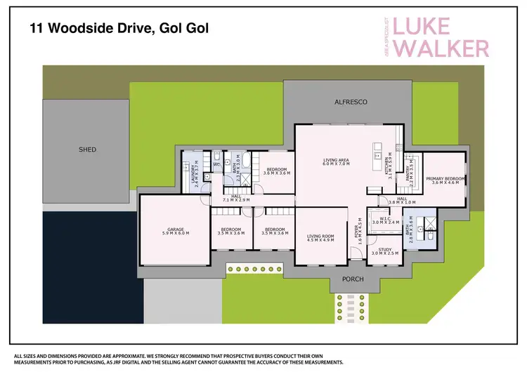 Floorplan of Homely house listing, 11 Woodside Drive, Gol Gol NSW 2738