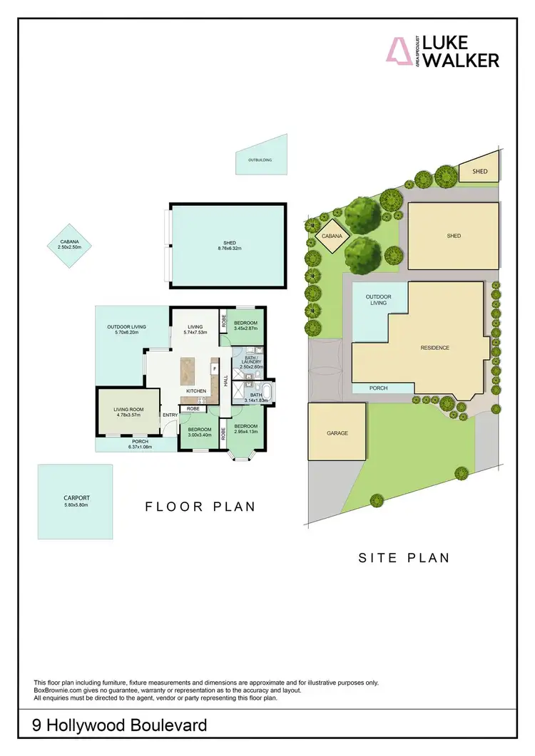 Floorplan of Homely house listing, 9 Hollywood Boulevard, Mildura VIC 3500