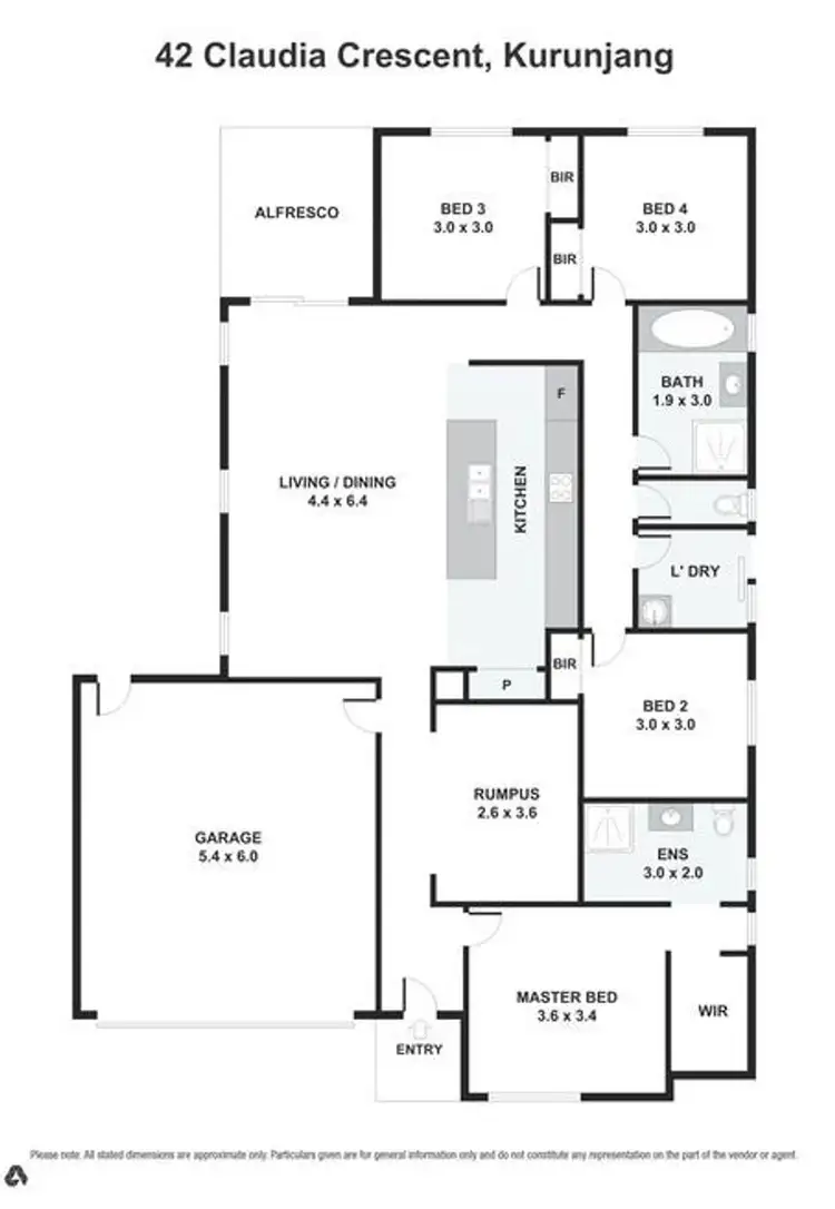 Floorplan of Homely house listing, 42 CLAUDIA CRESCENT, Kurunjang VIC 3337