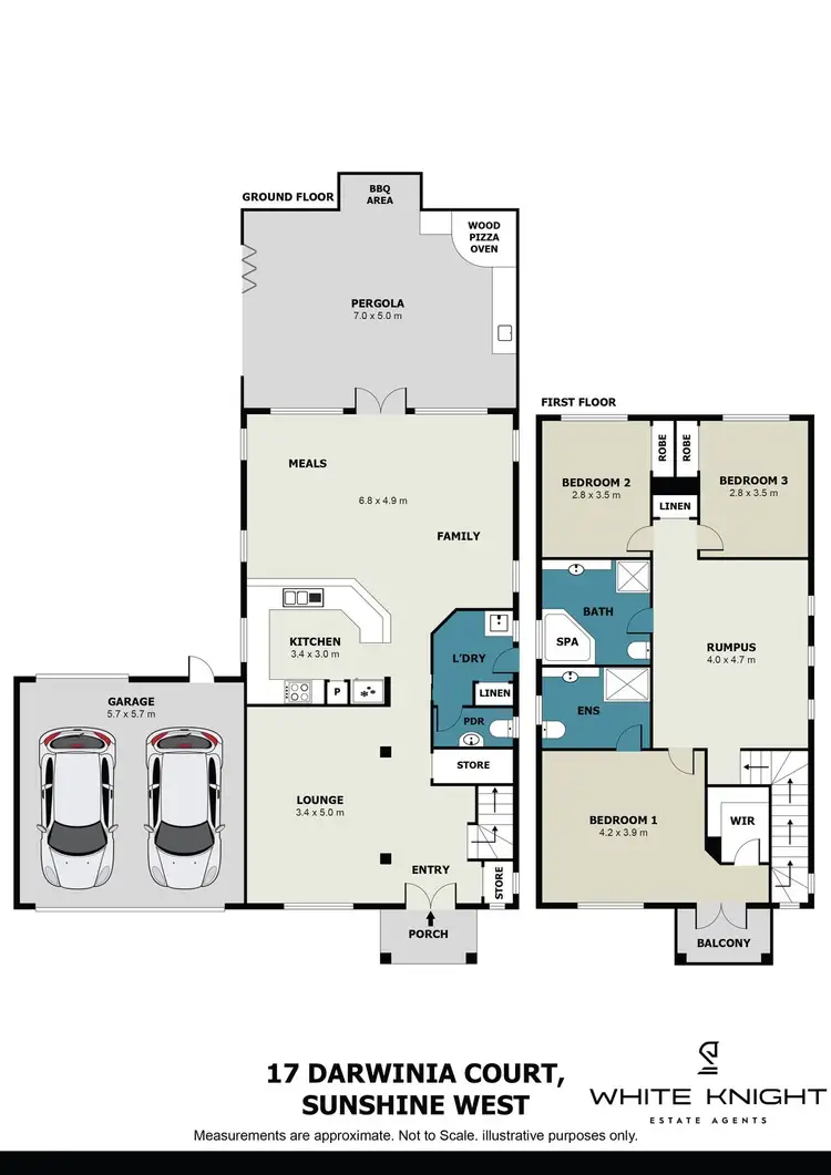 Floorplan of Homely house listing, 17 Darwinia Court, Sunshine West VIC 3020