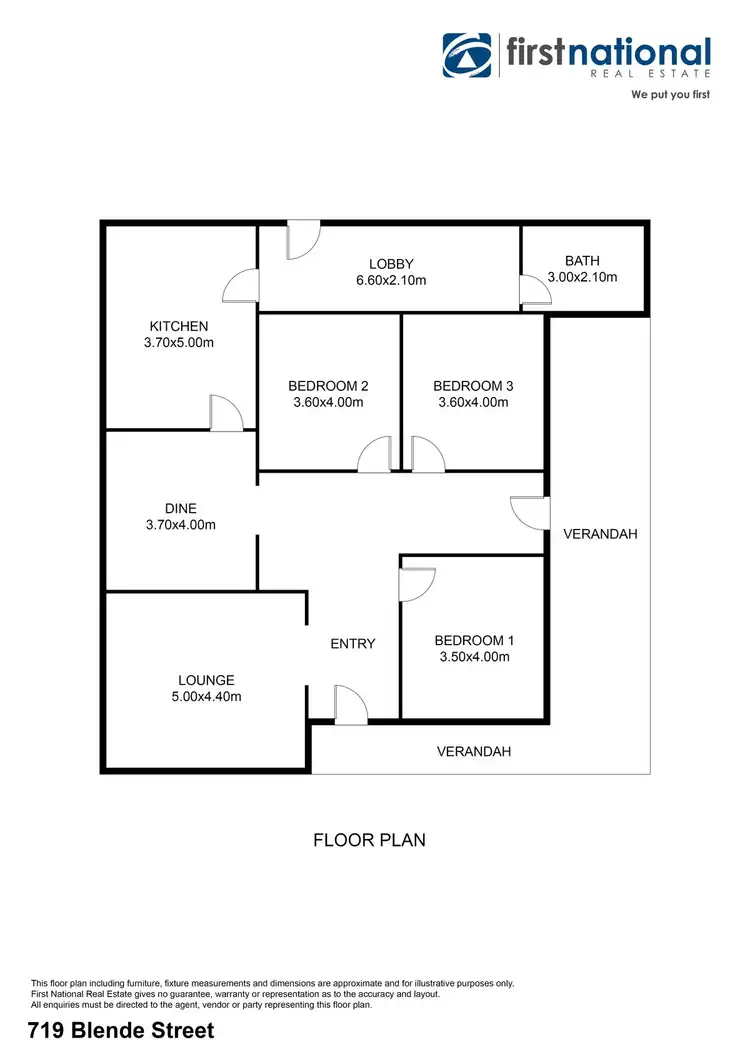 Floorplan of Homely house listing, 719 Blende Street, Broken Hill NSW 2880