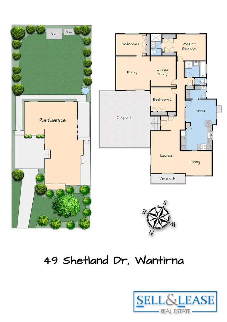 Floorplan of Homely house listing, 49 Shetland Drive, Wantirna VIC 3152