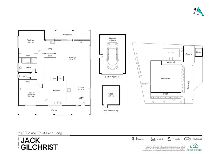 Floorplan of Homely house listing, 2/5 Tresize Court, Lang Lang VIC 3984