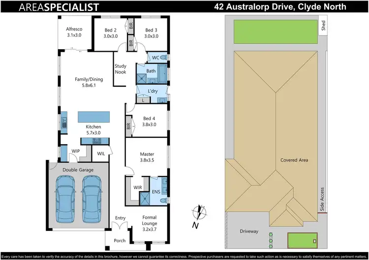Floorplan of Homely house listing, 42 Australorp Drive, Clyde North VIC 3978