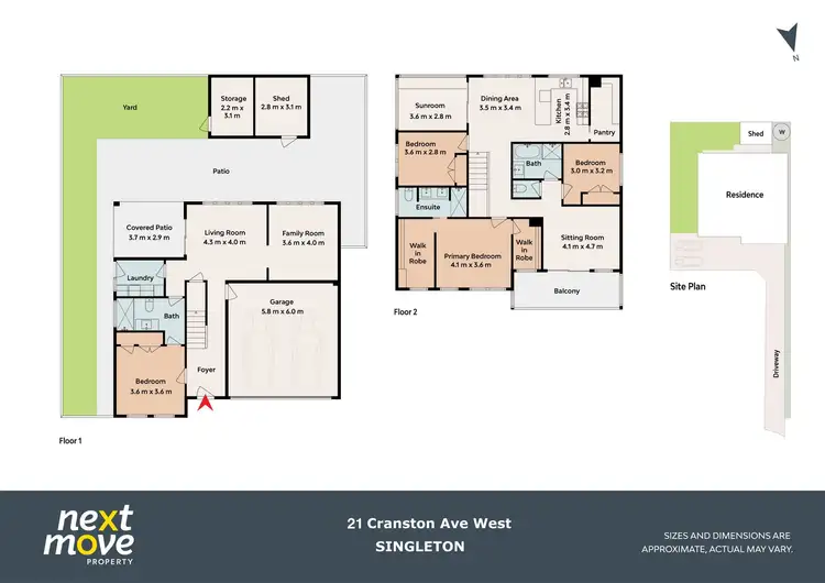 Floorplan of Homely unit listing, 21 Cranston Avenue West, Singleton NSW 2330