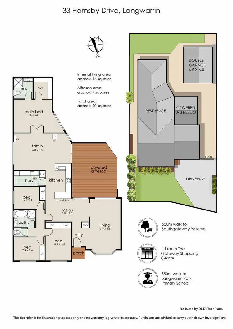 Floorplan of Homely house listing, 33 Hornsby Drive, Langwarrin VIC 3910