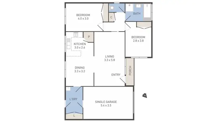 Floorplan of Homely unit listing, 4/91-93 Duncans Road, Werribee VIC 3030