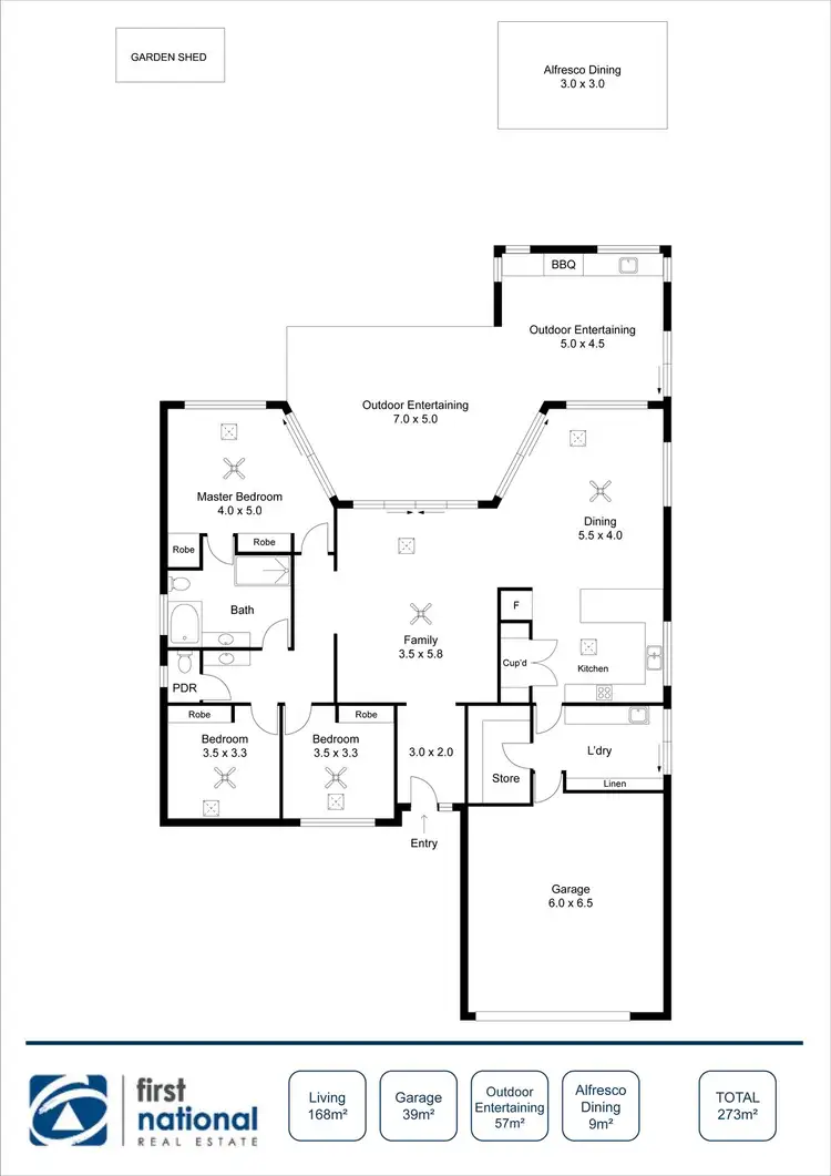 Floorplan of Homely house listing, 7 Gilmore Crescent, Wallaroo SA 5556