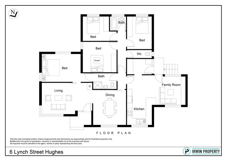 Floorplan of Homely house listing, 6 Lynch Street, Hughes ACT 2605