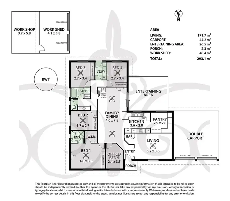 Floorplan of Homely house listing, 41 Matthew Smillie Drive, Nairne SA 5252