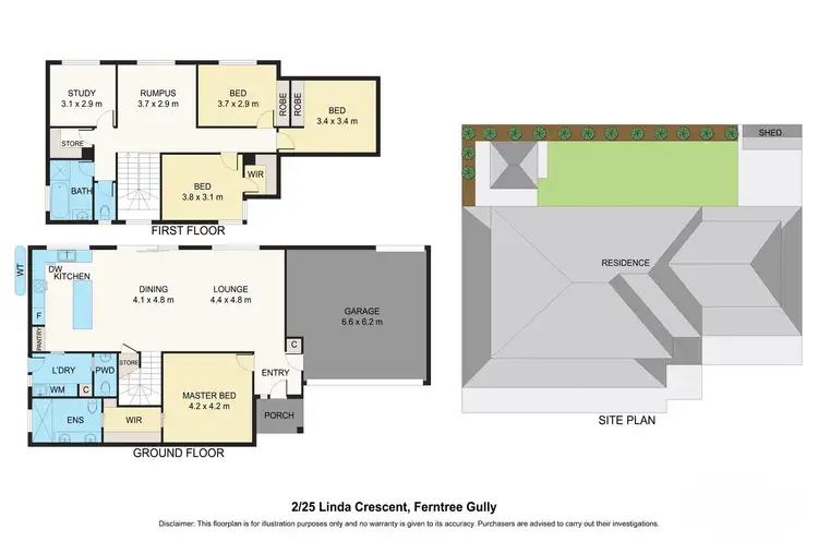 Floorplan of Homely townhouse listing, 2/25 Linda Crescent, Ferntree Gully VIC 3156