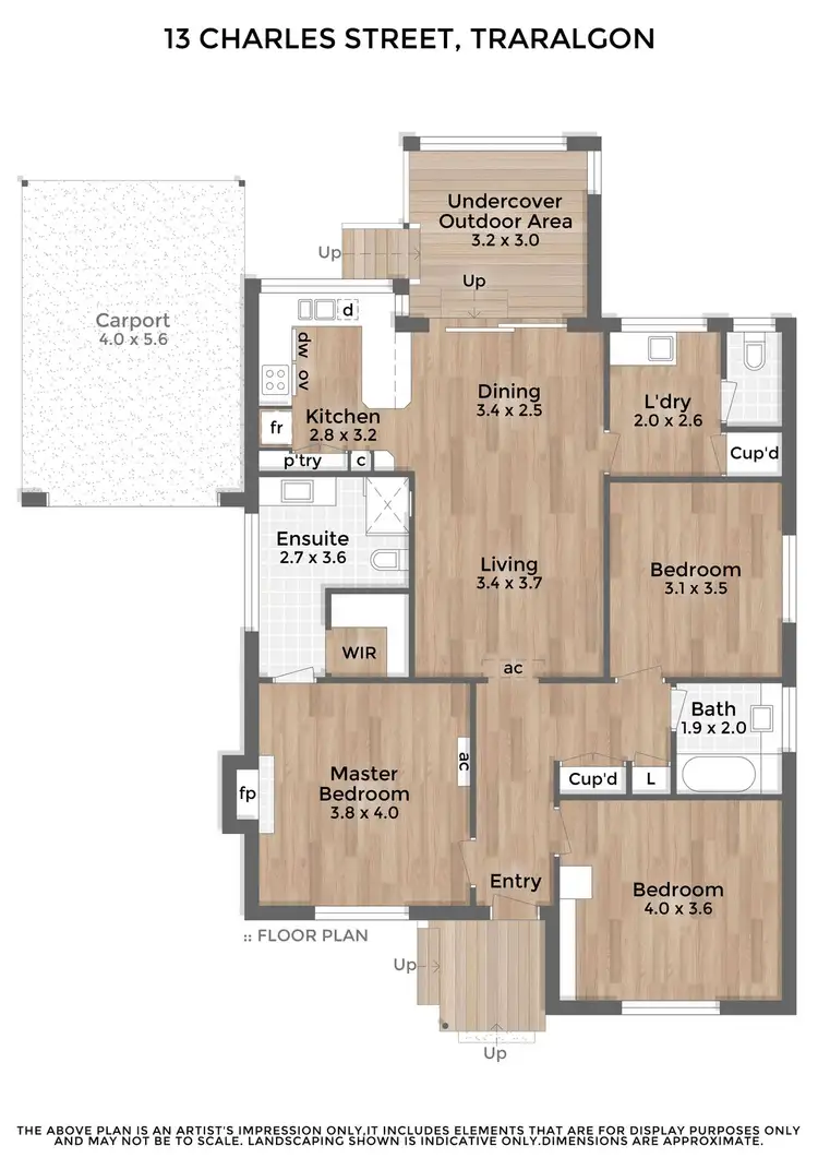 Floorplan of Homely house listing, 13 Charles Street, Traralgon VIC 3844