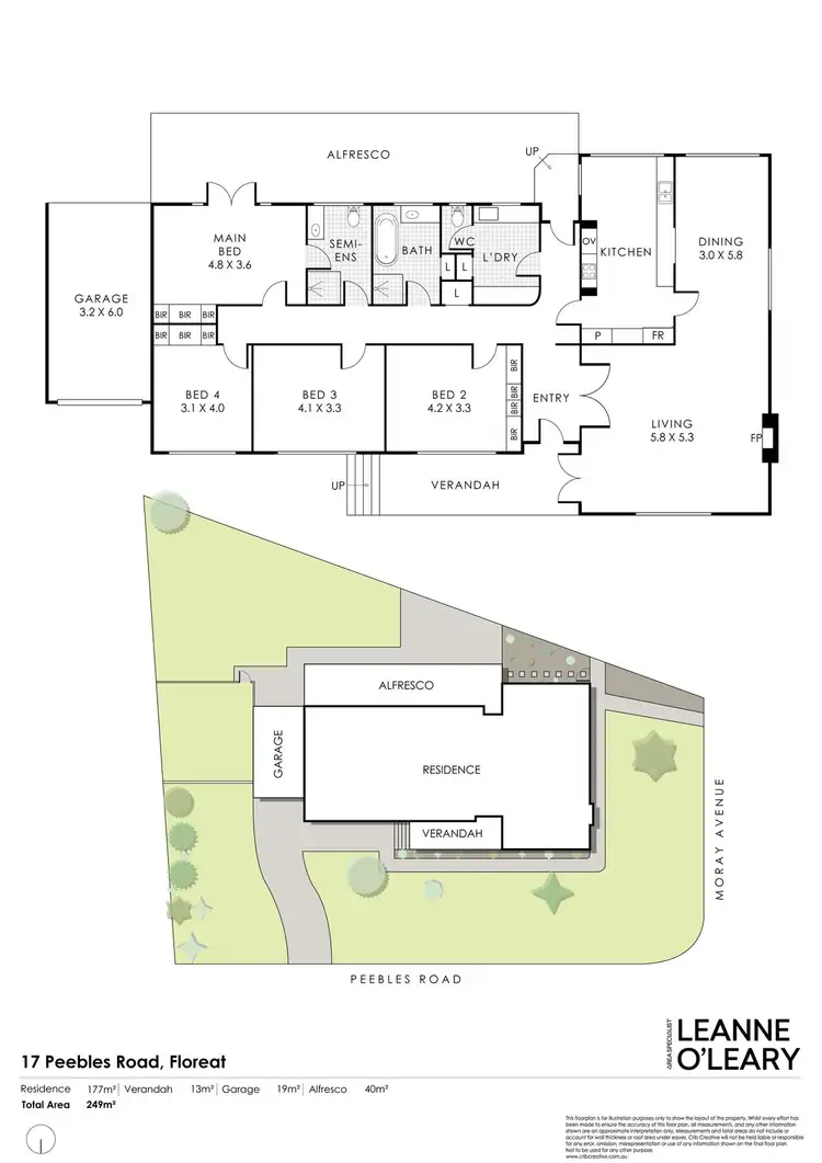Floorplan of Homely house listing, 17 Peebles Road, Floreat WA 6014