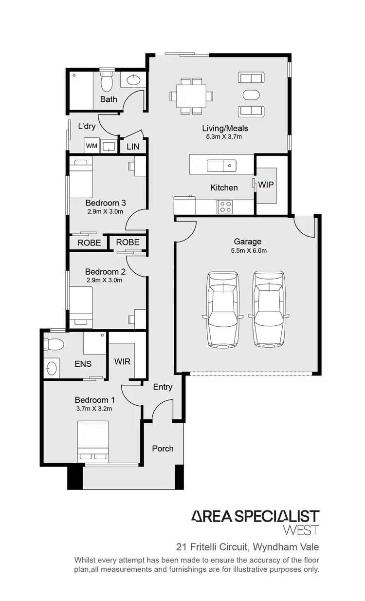 Floorplan of Homely house listing, 21 Fritelli Circuit, Wyndham Vale VIC 3024