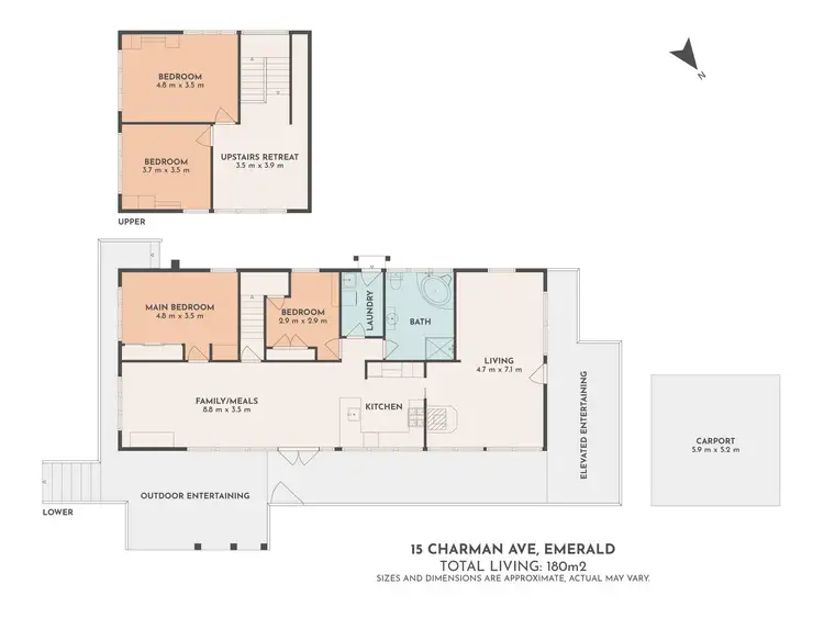 Floorplan of Homely house listing, 15 Charman Avenue, Emerald VIC 3782