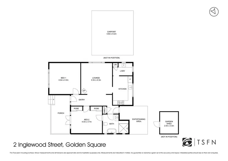 Floorplan of Homely house listing, 2 Inglewood Street, Golden Square VIC 3555