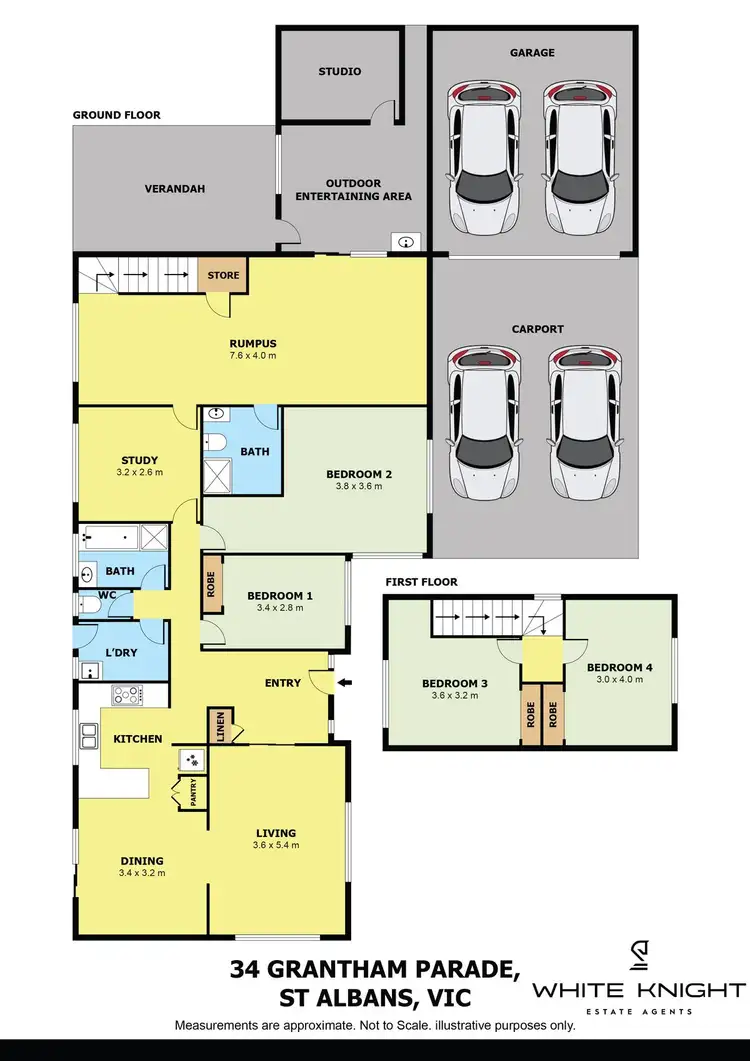 Floorplan of Homely house listing, 34 Grantham Parade, St Albans VIC 3021