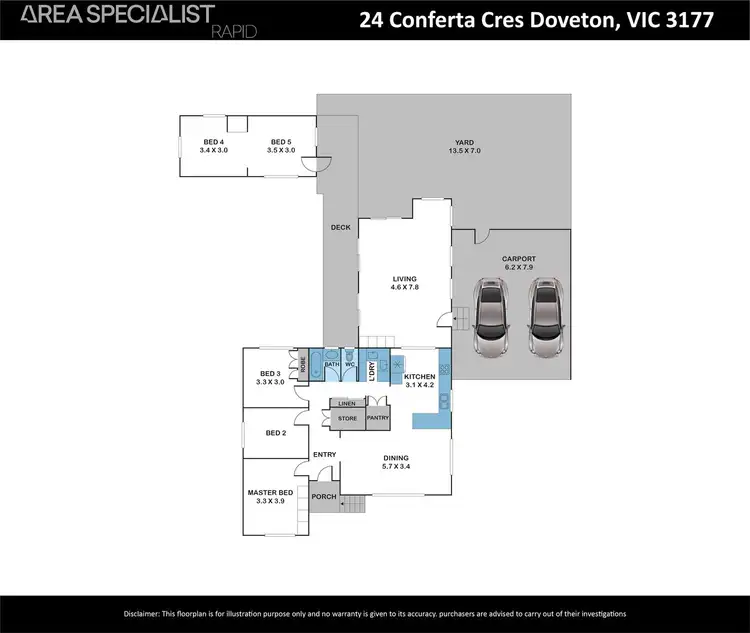 Floorplan of Homely house listing, 24 Conferta Crescent, Doveton VIC 3177