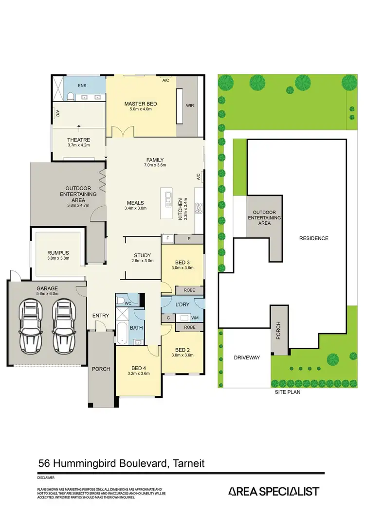 Floorplan of Homely house listing, 56 Hummingbird Boulevard, Tarneit VIC 3029