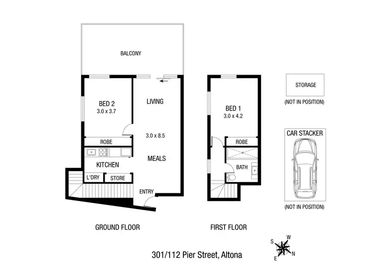 Floorplan of Homely unit listing, 301/112 Pier Street, Altona VIC 3018