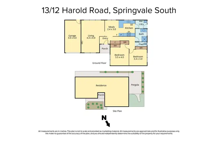 Floorplan of Homely unit listing, 13/12-18 Harold Road, Springvale South VIC 3172
