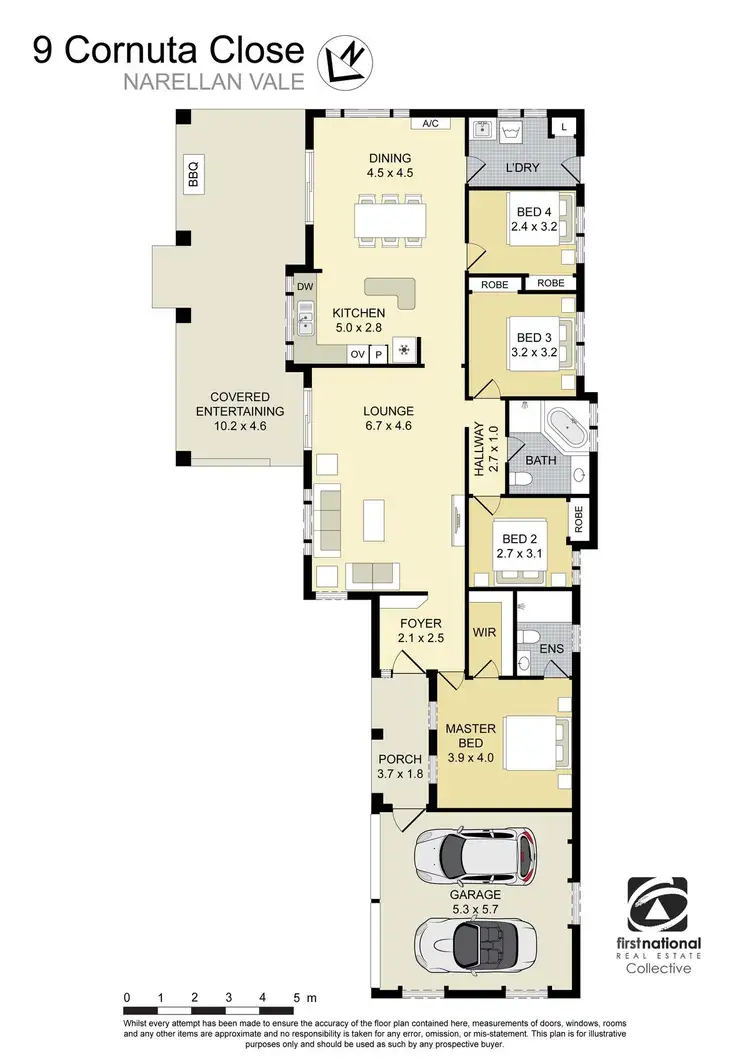 Floorplan of Homely house listing, 9 Cornuta Close, Narellan Vale NSW 2567