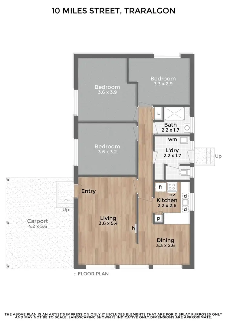 Floorplan of Homely house listing, 10 Miles Street, Traralgon VIC 3844